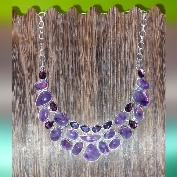 Jewelry - Huge Amethyst Statement Necklace